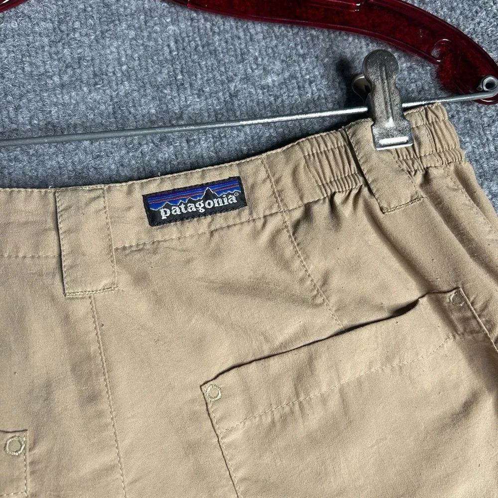 Patagonia Womens Hiking Pants Size 8 Beige Elastic Waist Outdoor - Picture 5 of 9
